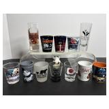 Vtg (12) Misc shot glasses