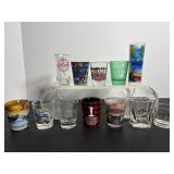 Vtg (12) Misc shot glasses
