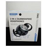 2 in 1 sub woofer headphones