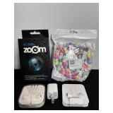 Beaded phone charger for Iphone & apple ear buds..