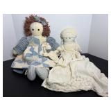 Rag dolls 23" & 26" H