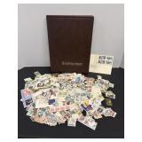 Stamp Collecting Book & Various Stamps