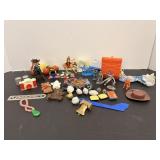 Vintage Timpo Toy Cowboy, Playmobil Sheriff & Toys