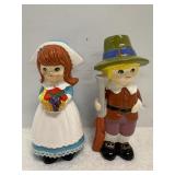 Vintage Napcoware 6" Ceramic  Pilgrims