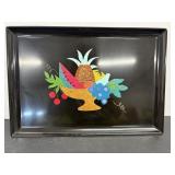 Vintage Courac Inlaid Rectangle Tray 15"x10"