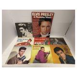 Elvis Presley Magazine & 45s & Ricky Nelson 45s