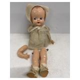 Vintage Sleepy Eyed Composition 10"H Doll