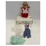 Vintage 7" Hong Kong Doll & Accessories