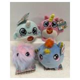 2 Vintage Squeezamals & 2 Fluffy Friends