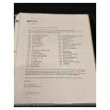 Binder of 1st Day Issue Stamps 1/2/2011-10/14/2011