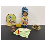 Vintage Holly Hobbie Doll & Accessories