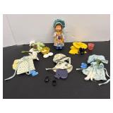 Vintage Holly Hobbie Doll & Accessories