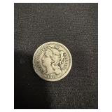 1874 USA Three Cent NIckel