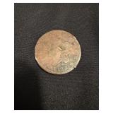 1822 Coronet Head Cent Damaged
