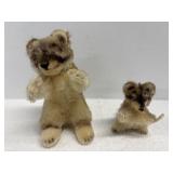 Vintage Steiff Racoons no tags