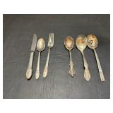 Vtg Silver plated "first love" pattern & misc ..