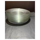 (12) 9.5" dia glass plates