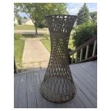 Wicker plant stand 30"H holds 10" dia x 6"D..