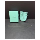 Tiffany & Co. Sterling chain 8" original box