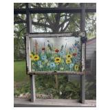 Window painted picture 30"W x 21"H