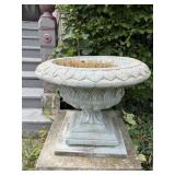 Cement planter 24" dia x 19"H