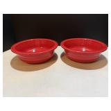 Fiestaware Serving bowls (2) 8.5" dia x 3"H