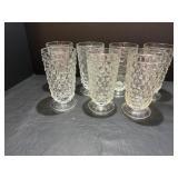 (7) Vtg Fostoria American pattern 6" crystal ...