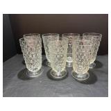 (7) Vtg Fostoria American pattern 6" crystal ...