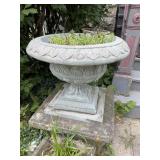 Cement planter 24" dia x 19"H