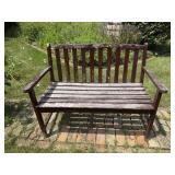 Wooden brown bench 47"W x 21"D x 36"H
