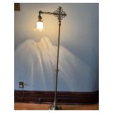 Antique bridge arm floor lamp from 1910
