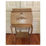 Wood Secretary Desk 20"x12"x38"H