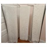 Vintage Lace Curtains 72"x60"