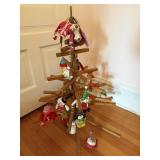 32" Table Top Wood Christmas Tree