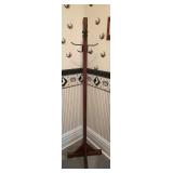 Vintage Coat Rack 67"H