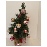 Vintage Tree with Ornaments 23"