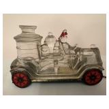 Glas Fire Truck Candy Container 5"