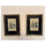 Framed French Magazine Prints 12"x15"