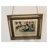 Framed French Magazine Print 21"x17"