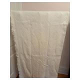 Woven Fringed Bedspread 74"x104"