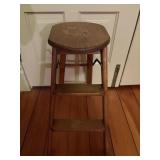 Vintage Folding Stool 23"H