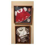 Framed Baby Outfits 17"x16" & 15"x19"