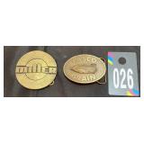 Miller Electric & Fasco Grain Belt Buckles