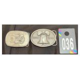 International Cadet & Bicentennial Belt Buckles