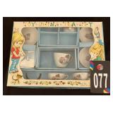 Vintage Scotty Dog Toy China Tea Set