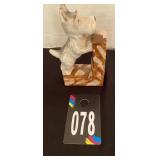 Scotty Dog Ceramic Book End