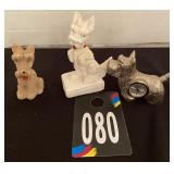 Scotty Dog Ceramic Figurines