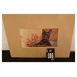 Scotty Dog 16"x12" Matted Print
