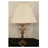 Brass & Glass Table Lamp