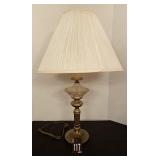 Brass & Glass Table Lamp